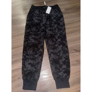 CRZ YOGA Women's Lightweight Black Gray Joggers Pants w/ Pockets Sz Medium NEW